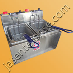 stainless steel twin tank fryer