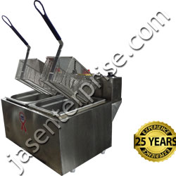 Commercial twin tank deep fat fryer